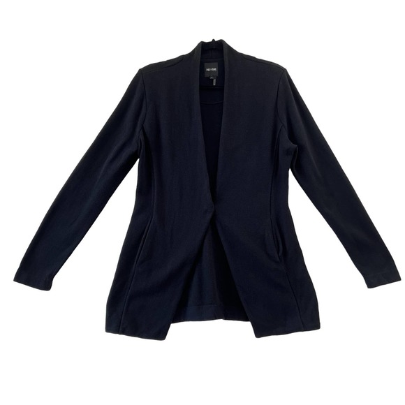 NIC+ZOE Jackets & Blazers - Nic + Zoe Grace Knit Blazer Jacket Long Line Single Button Pocket Black Sz Small